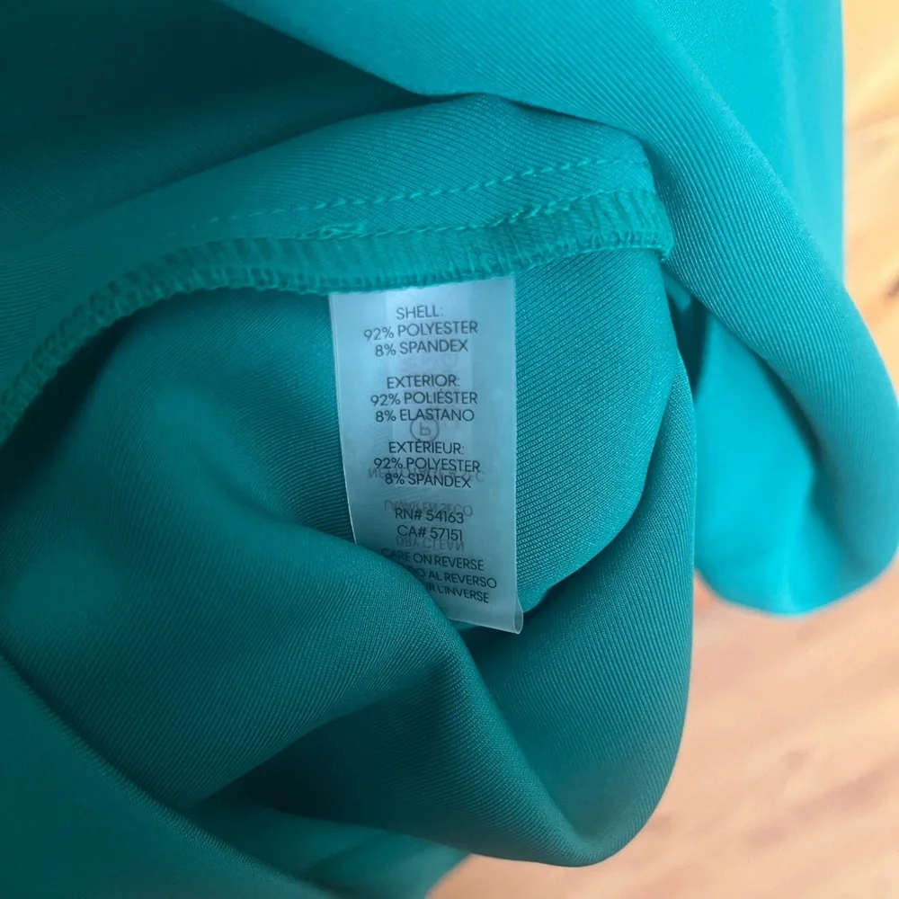 NWT Calvin Klein Midi Sleeveless Scuba Dress with Belt Sz 10 - Picture 9 of 10